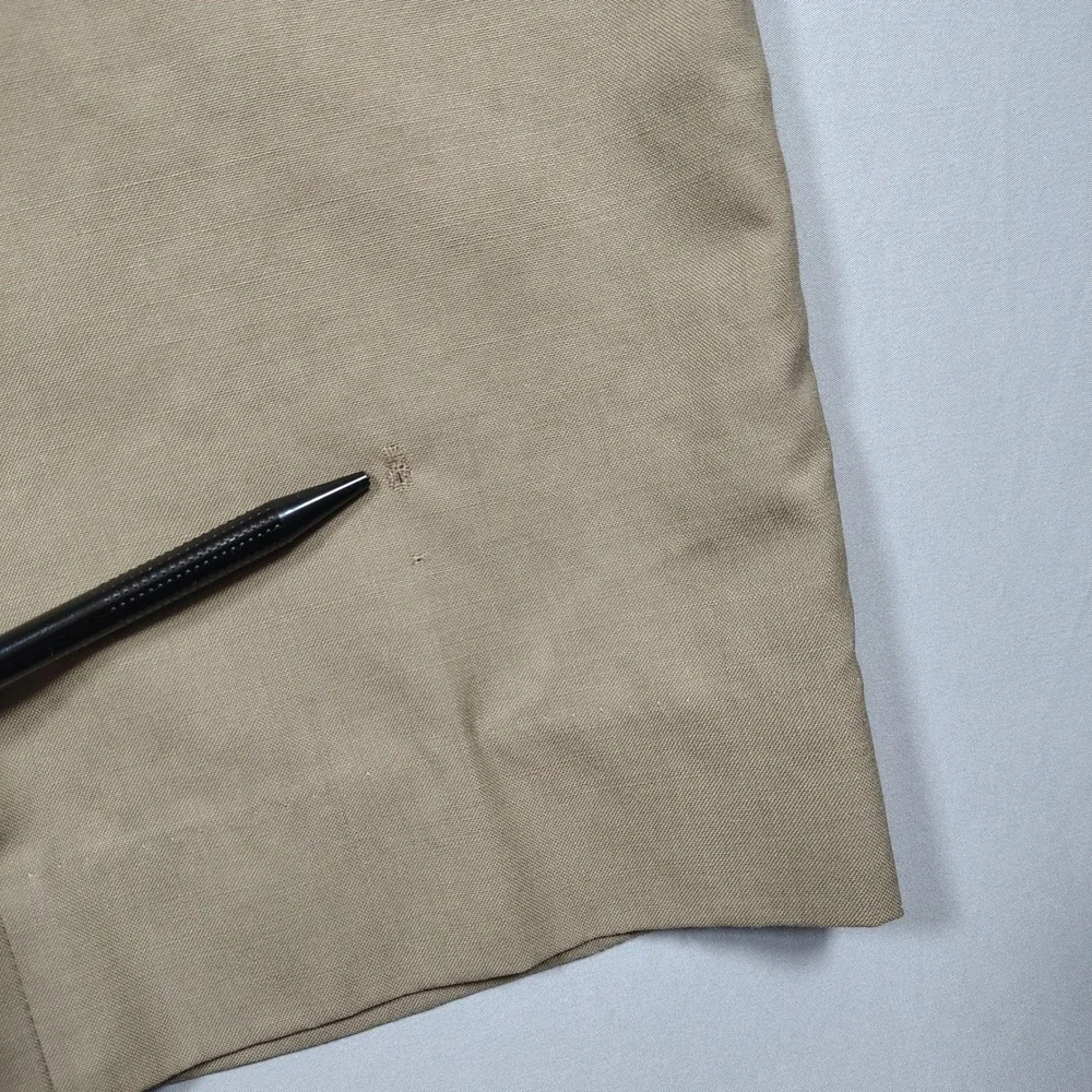 Lauren Ralph Lauren Dress‎ Pants Mens 33x27 Tan Slim Fit Solid 100% Wool